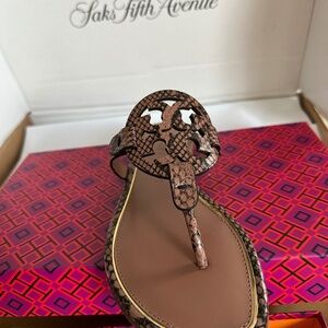 Brand New MILLER STAMPED SNAKE PRINTED LEATHER